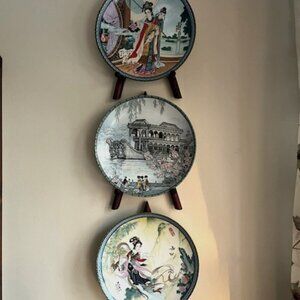 Collector Plates  & Easels - Bradford Exchange - VINTAGE! - Asian Art, Porcelain